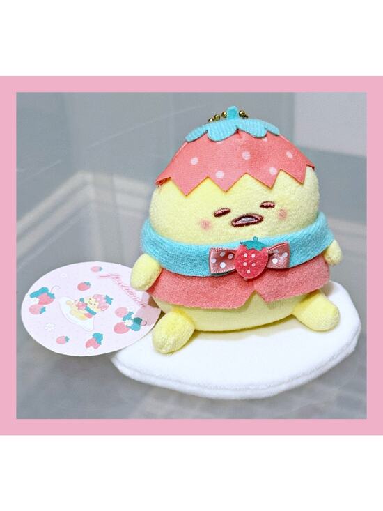 Sanrio Other - 2025 Sanrio Gudetama Mascot Toy Plush Doll Strawberry Cheek Munyugurumi